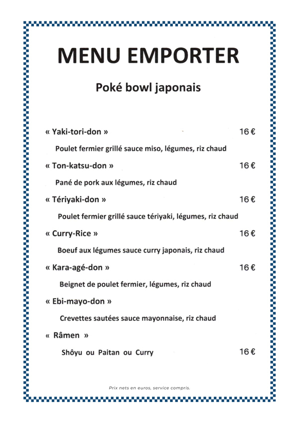 Accueil menu riku 2026 5